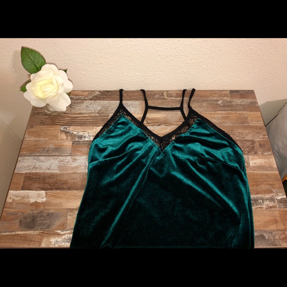 Sexy Green Velvet Bodysuit